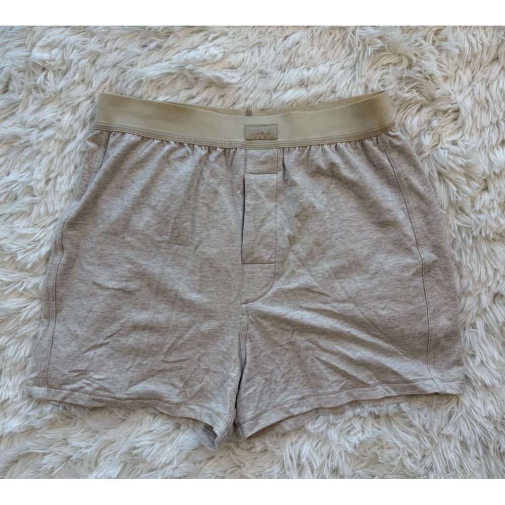 SKIMS | Boyfriend Loose Boxer | Heather Oatmeal | XS